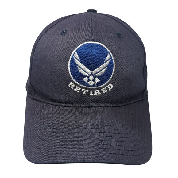 Retired Snapback Hat Blue One Size Adjustable Embroidered Vent Holes - Picture 1 of 9